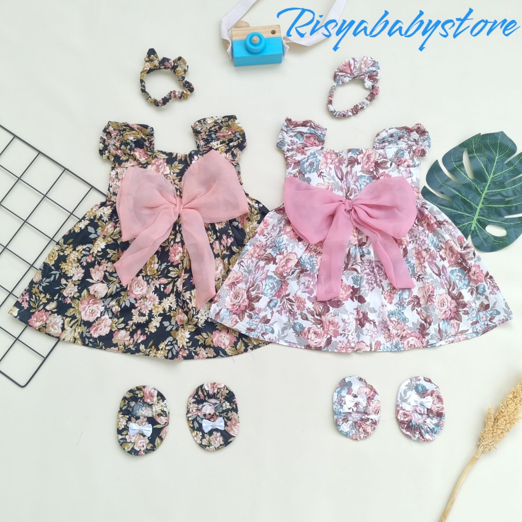 Dress baju bayi perempuan 0-6 bulan lucu Pakaian bayi perempuan newborn