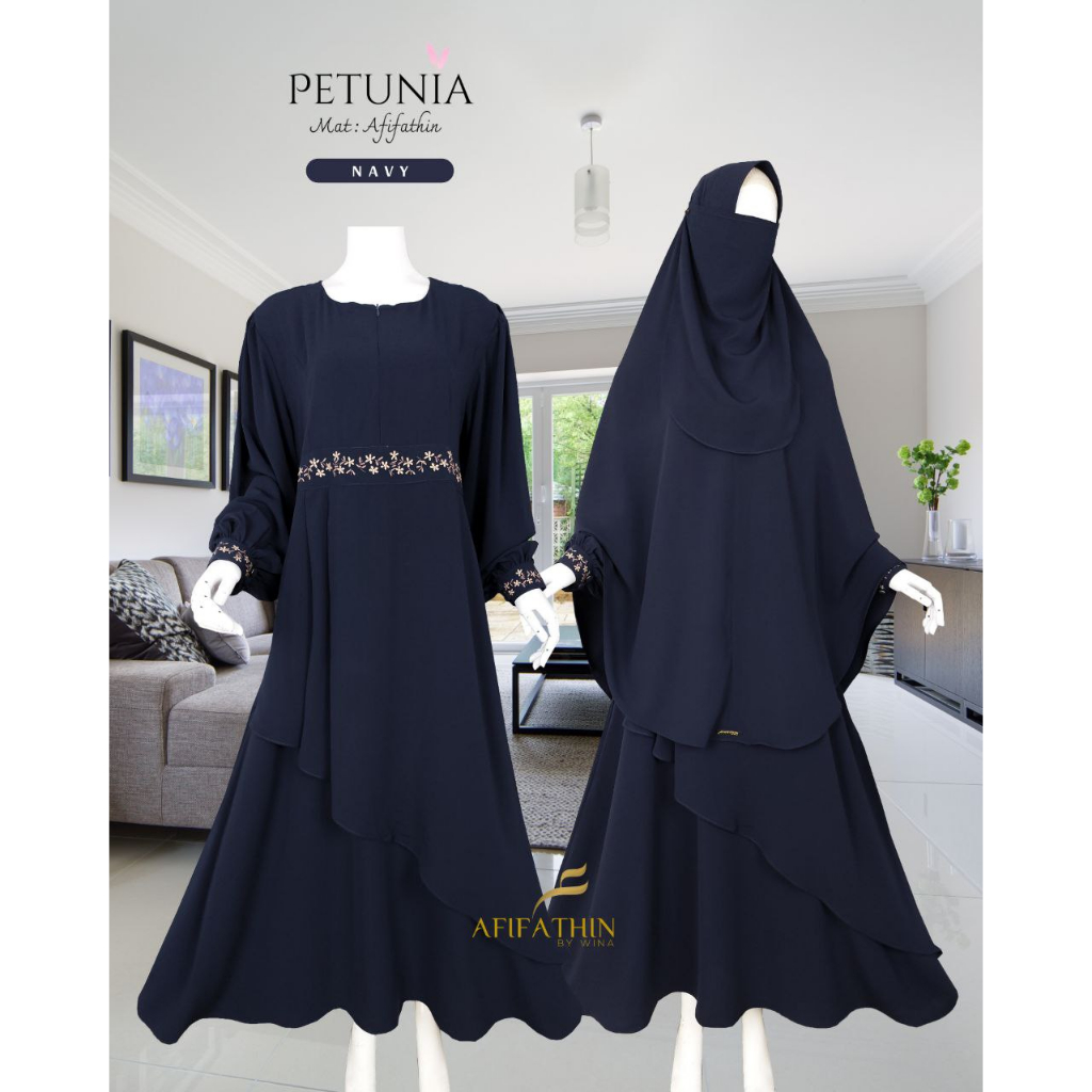 NEMESIA Set Gamis Khimar by AFIFATHIN klambieakhwat BISA COD by REQUEST