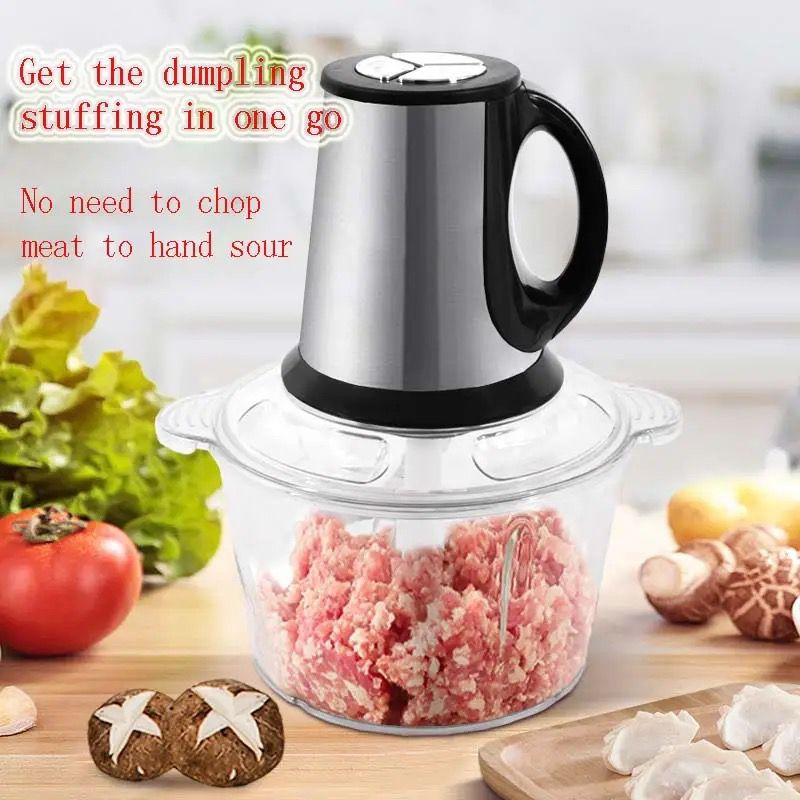 Blender Elektrik Penggiling Daging 2L - Chopper Listrik Blender Daging / Meat Grinder Food Processor