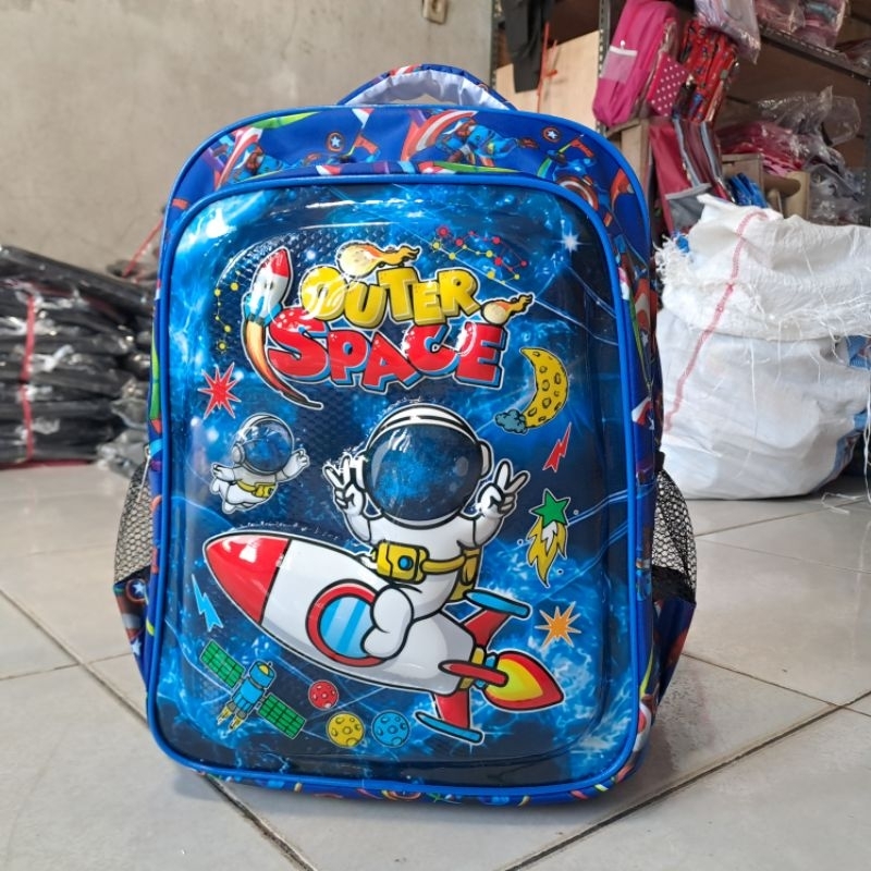 Tas Ransel sekolah karakter astronot berLED