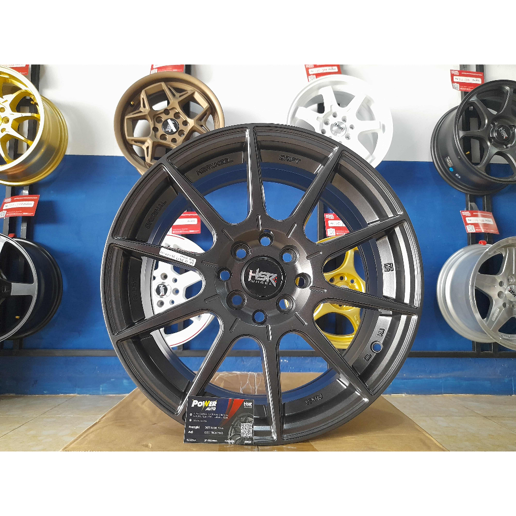 velg ring 16 hsr rai-s2 JA151 peleg racing murah brio jazz rs mobilio