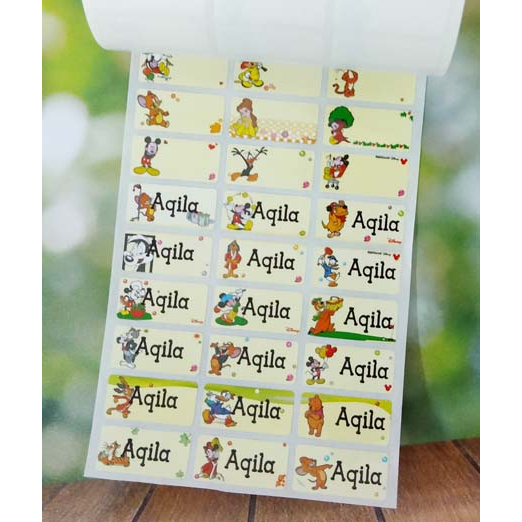 

Label Nama Import Waterproof DISNEY