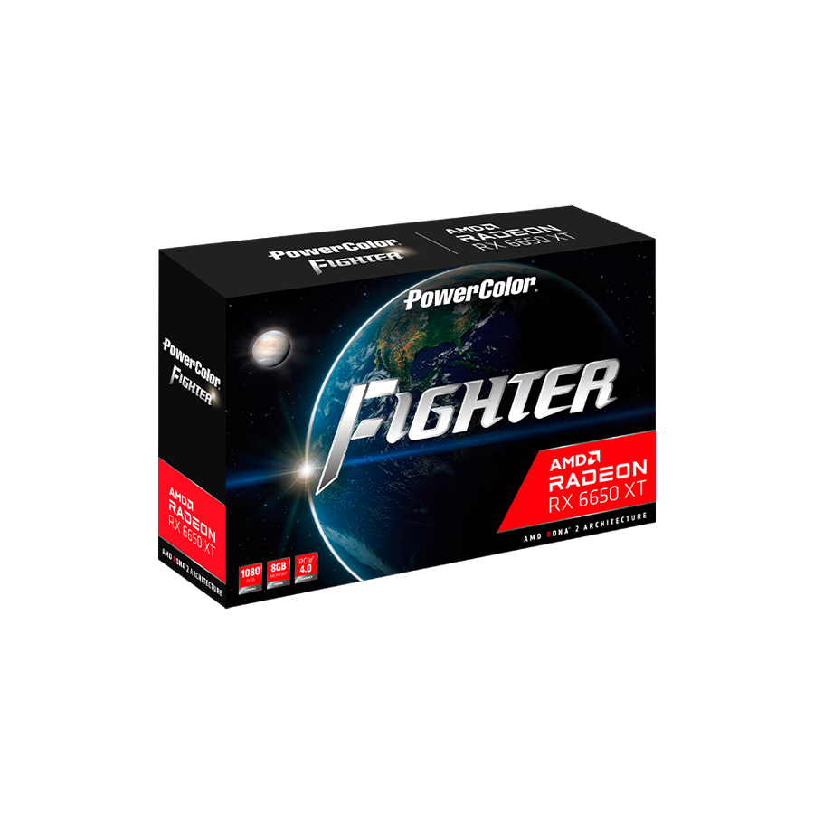 VGA POWERCOLOR RX 6650 XT 8GB D6 Fighter | RX 6650XT RX6650XT GDDR6