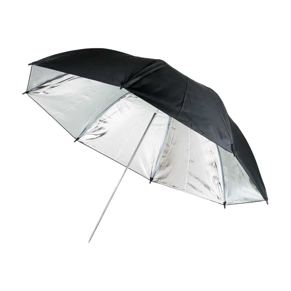 Payung studio Hitam Silver 80 cm umbrella reflector