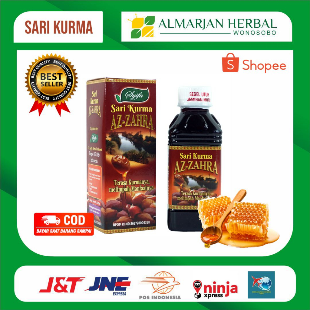 

Sari Kurma Az Zahra Syifa Reguler - Sari Buah Kurma Asli - Sari Kurma Az-Zahra Syifa Original [Bisa COD]