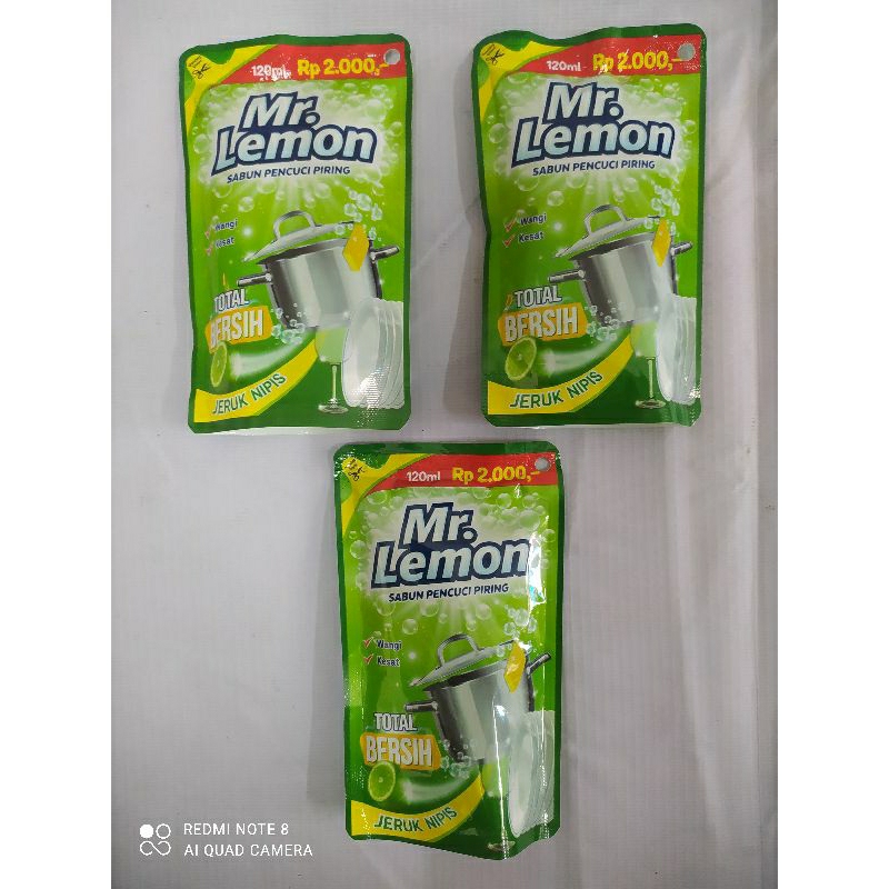 Mr.Lemon 120ml, Sabun pencuci piring jeruk nipis