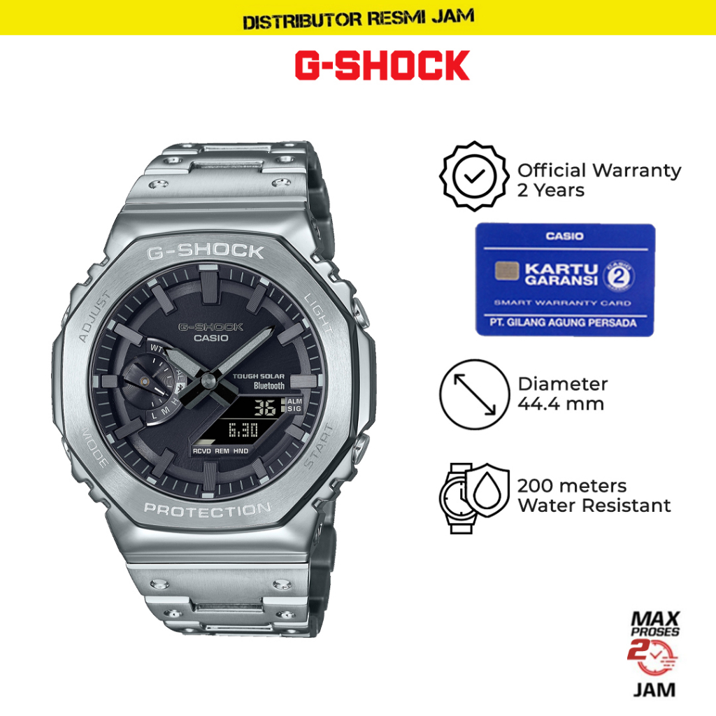GShock GM-B2100D-1ADR GM-B2100 GMB2100D GMB2100 Garansi Resmi 2 Tahun