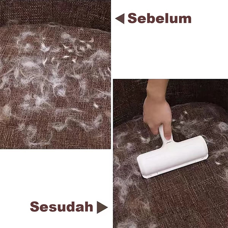 sikat bulu kucing Pembersih Bulu Kucing/Anjing PET HAIR REMOVAL yaitu Lint Roller Portable Jangka Panjang untuk Pembersih