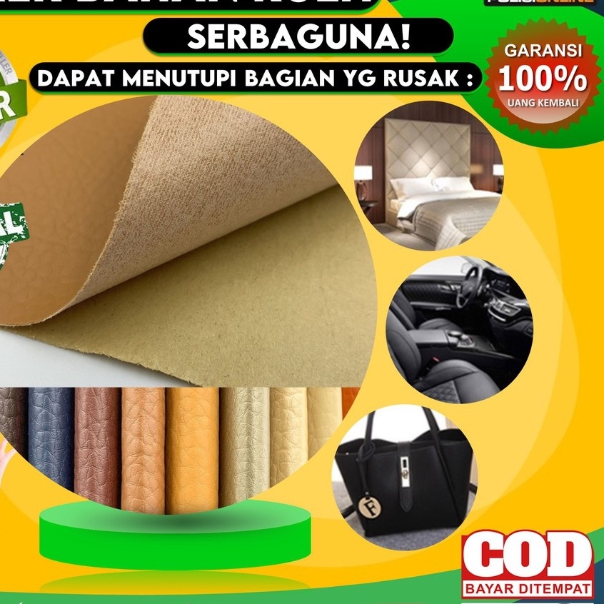 Stiker Sofa Kulit Pake Perekat Langsung Tempel Repairing Tambalan Kursi Sopa Sobek 1 Roll Ukuran 120