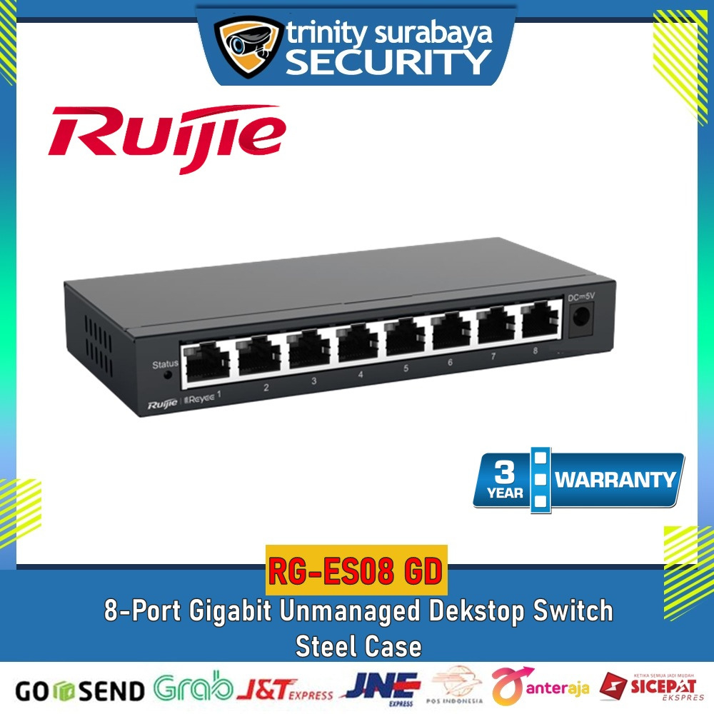 RUIJIE 8port Desktop Switch Trinity