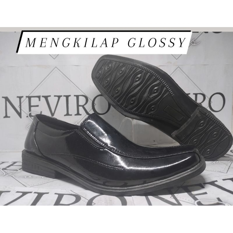 (812) SEPATU PANTOFEL PRIA SEPATU PANTOPEL BAHAN DOFF DAN MENGKILAP