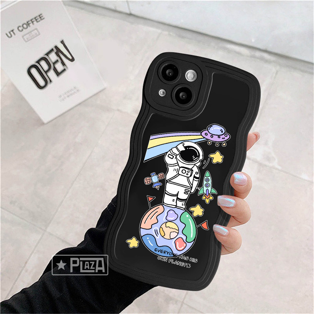 GLB-09 Softcase Gelombang Black Motif for ALL TYPE A17 A17K Y02 T1 5G V25E SS A73 A04 A04S A33 5G POCO M5 RM 10 9A 9T NOTE 10 5G RL 10 5 C20 C21Y C35 C55 HT 20S 12i SMART 7 iP 11 XR 13 pro 14 pro max