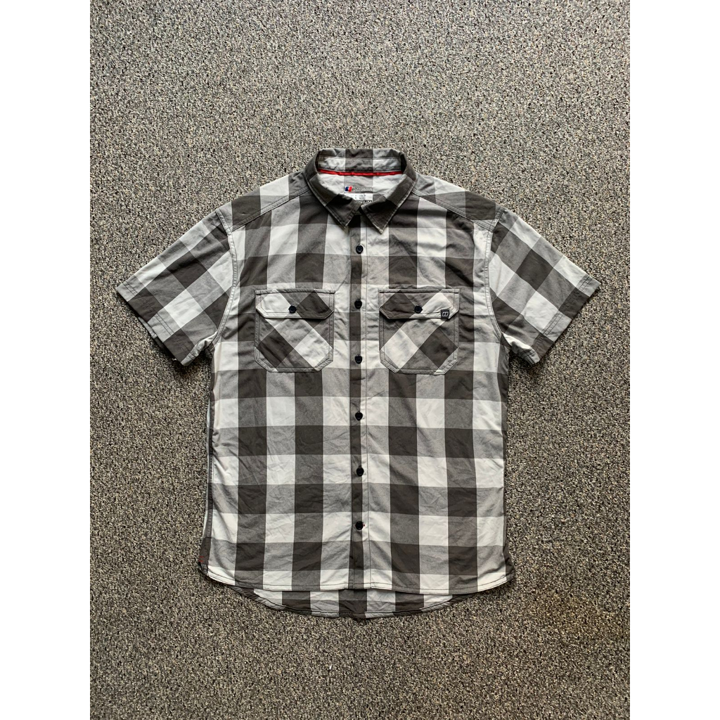 Kemeja outdoor berghaus Plaid Grey A18