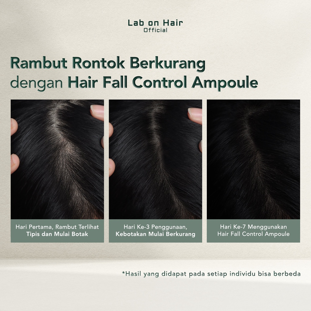 LAB ON HAIR Anti Hair Fall Shampoo Scalp Spray Ampoule Serum - Perawatan Kulit Kepala Rambut Rontok