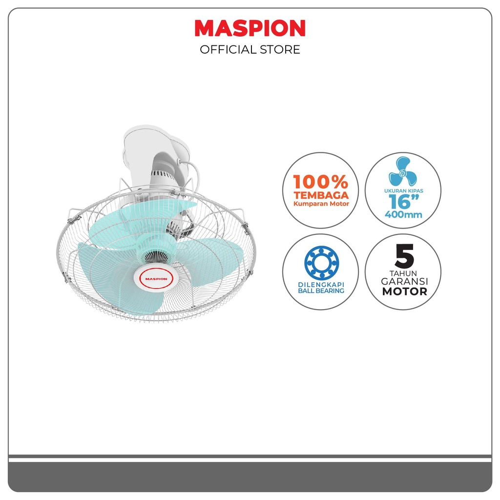 ORBIT FAN MASPION MOF 401 P | KIPAS ORBIT MASPION 16 INCH