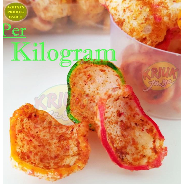 

KERUPUK SEBLAK Aneka Warna PEDAS ... HOT ( 1 Kg )