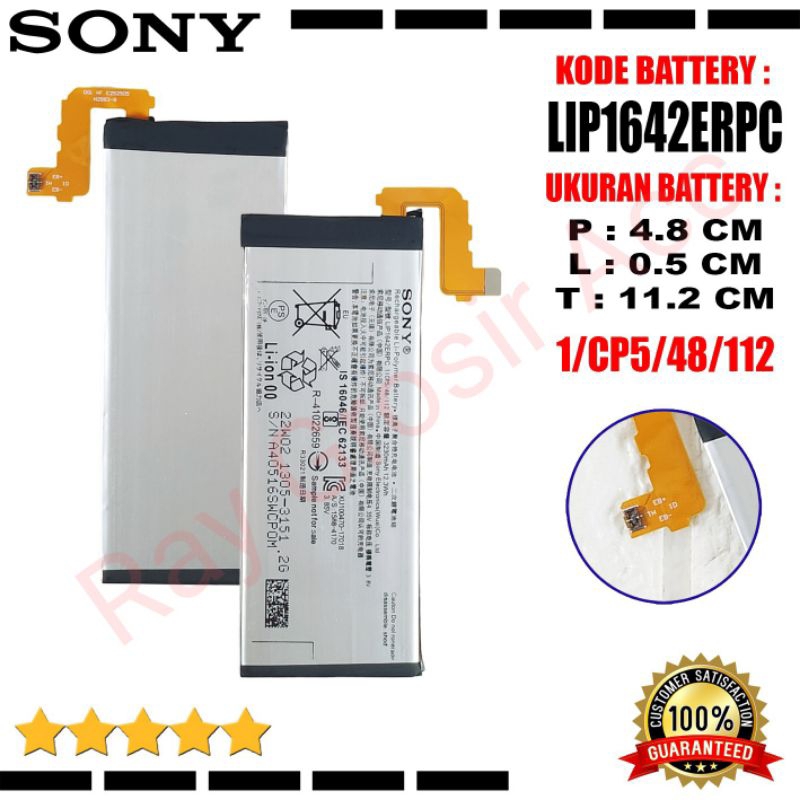 Baterai Original Sony Xperia XZ premium X2P G8141 G8188 LIS1642ERPC