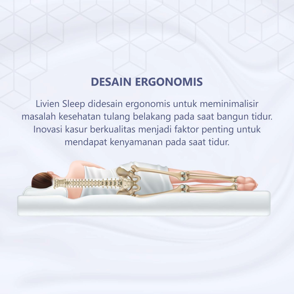 Kasur Latex,  Matras Latex, Livien Latex Mattress Belgium Premium Mattress EXTRA Luara Bedframe