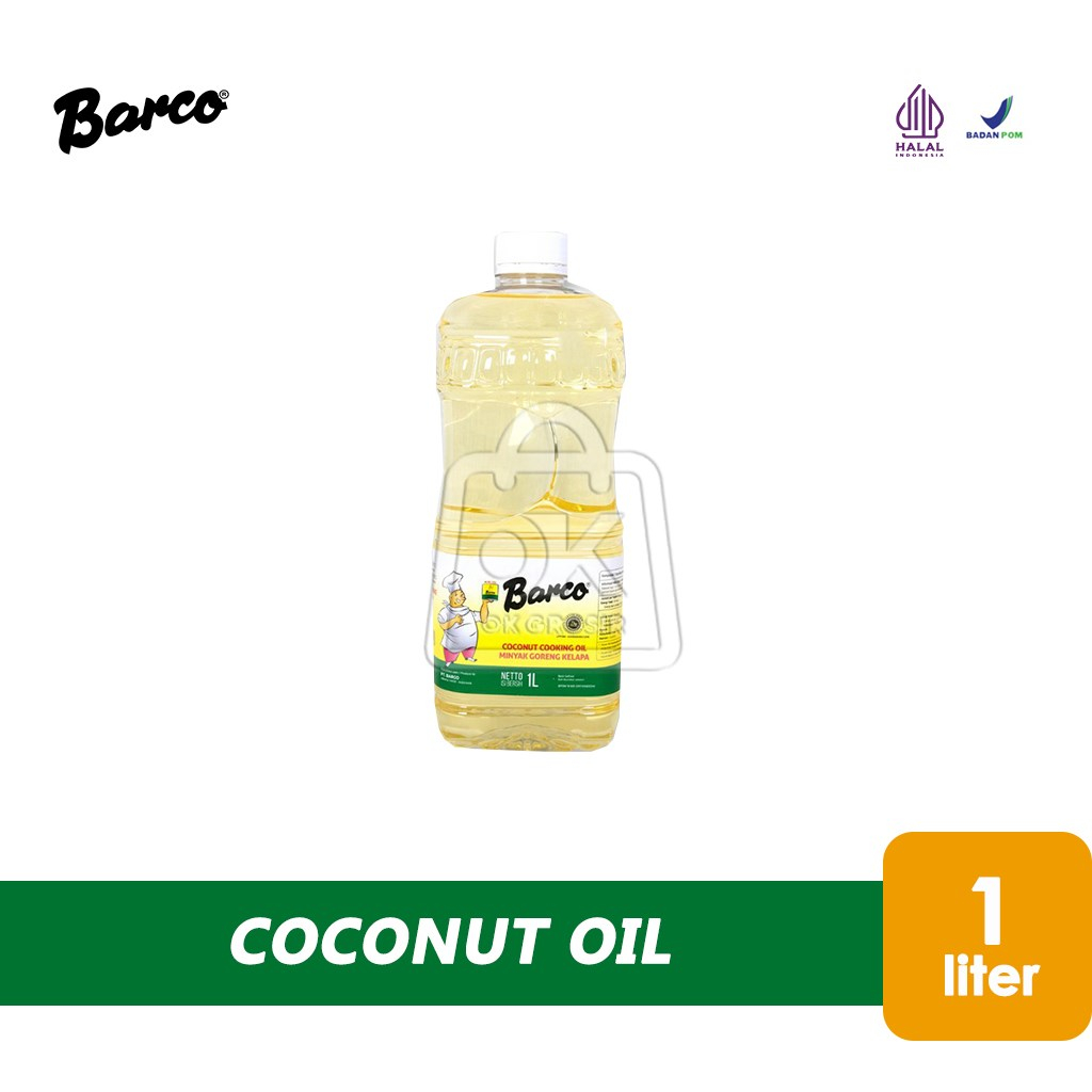 

Minyak Goreng Kelapa BARCO Coconut Cooking Oil (Botol 1 Liter)