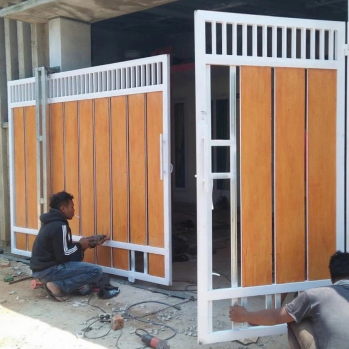 Pagar Rumah Minimalis grc serat kayu