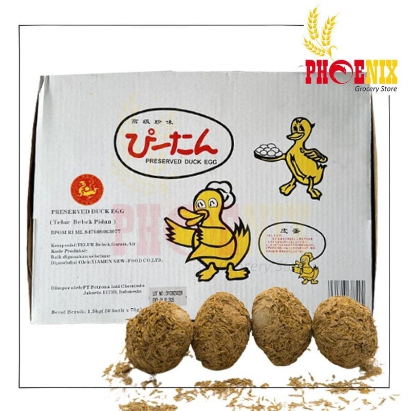 

Telur bebek pidan pitan preserved duck egg 1 dus isi 20 butir