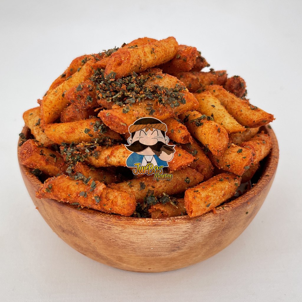 Kulit Lumpia Goreng Pedas Jeruk Juragan Basreng 100gr Makanan Ringan