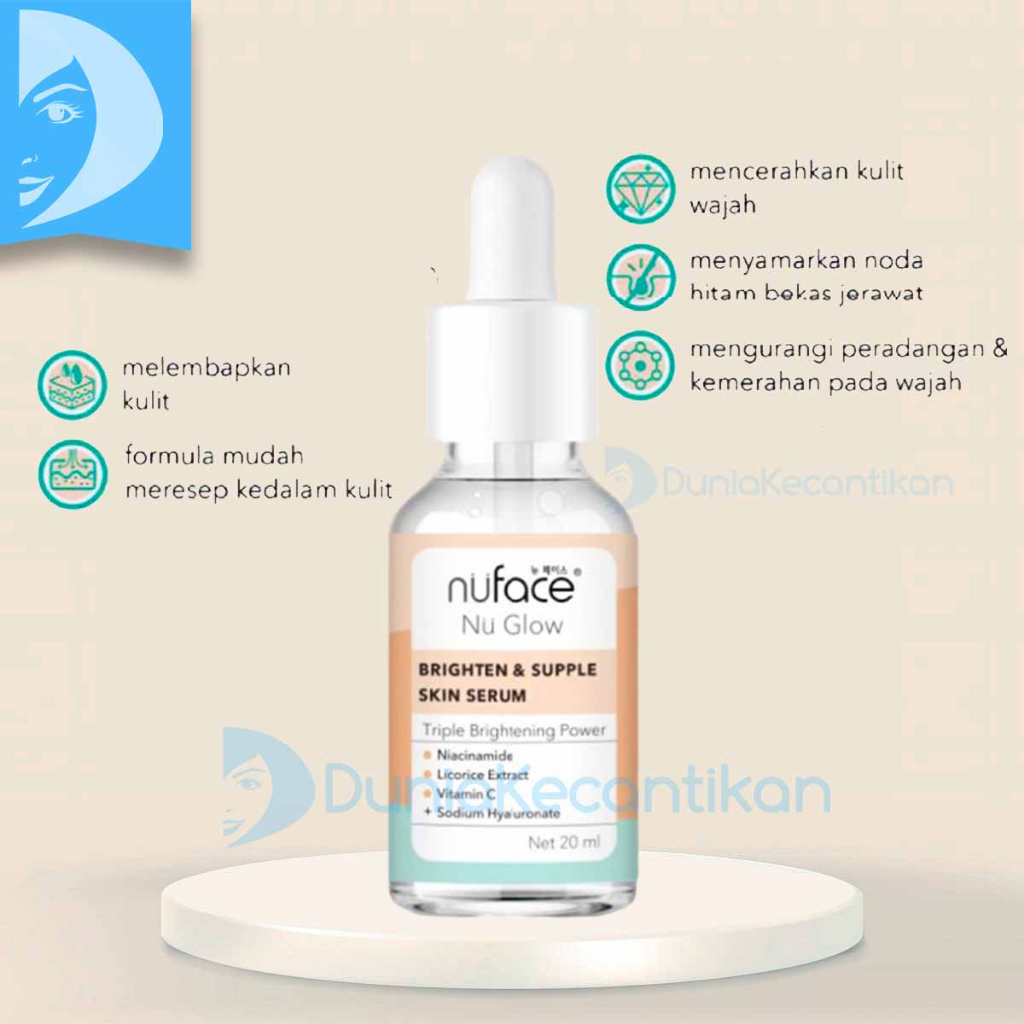 Nuface Skincare Fuji Brighten &amp; Supple Skin Paket Brightening Nu Face Nu Glow Paket Skincare Mencerahkan Wajah