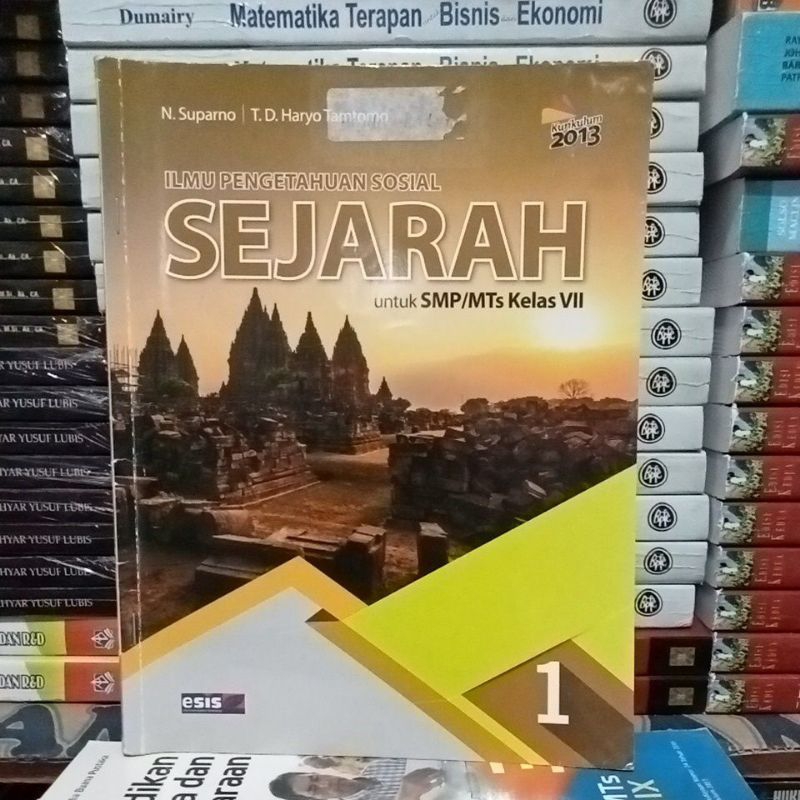 buku IPS sejarah 1 kelas 7 SMP Erlangga ESIS