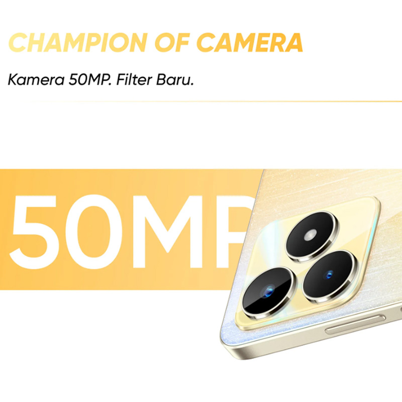 Realme C53 RAM 6GB ROM 128GB 6.74inci Baterai 5000mAh 33W FastCharge Kamera 50MP AI 100% asli
