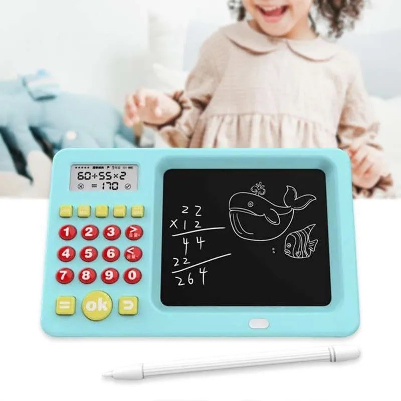 2 in 1 Writing Tablet&amp; Calculator Intelligent Early Education Learning