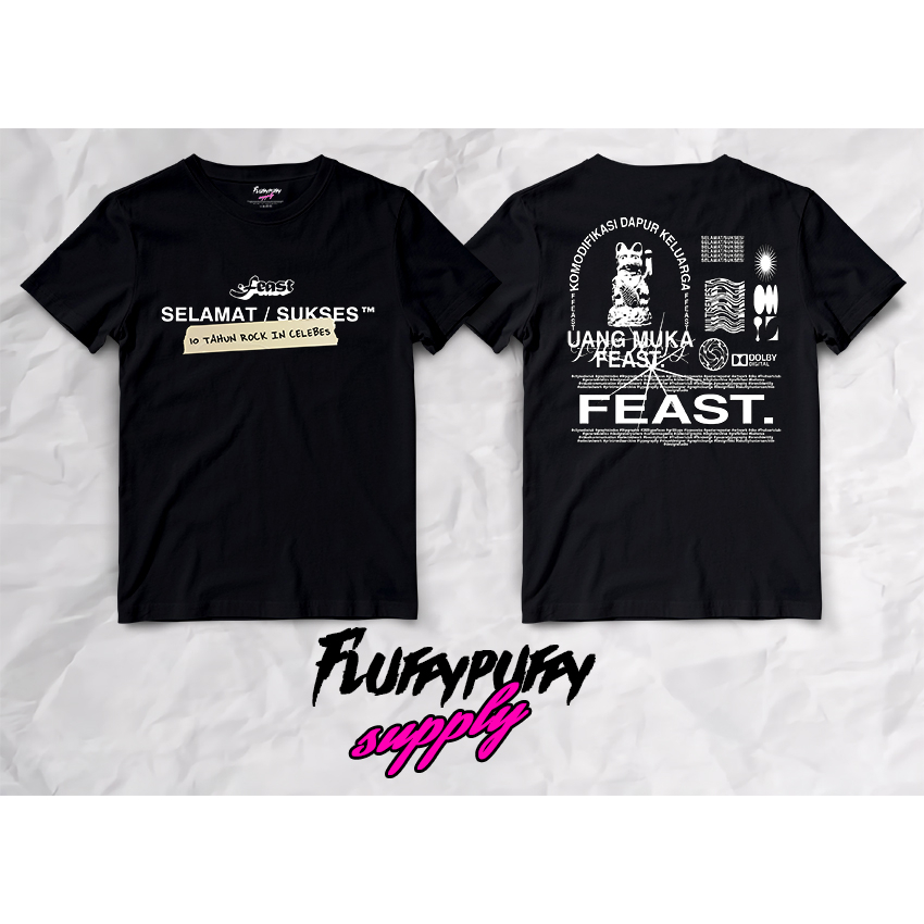 Kaos Band Feast V1 Selamat Sukses Unofficial Bootleg T-Shirt