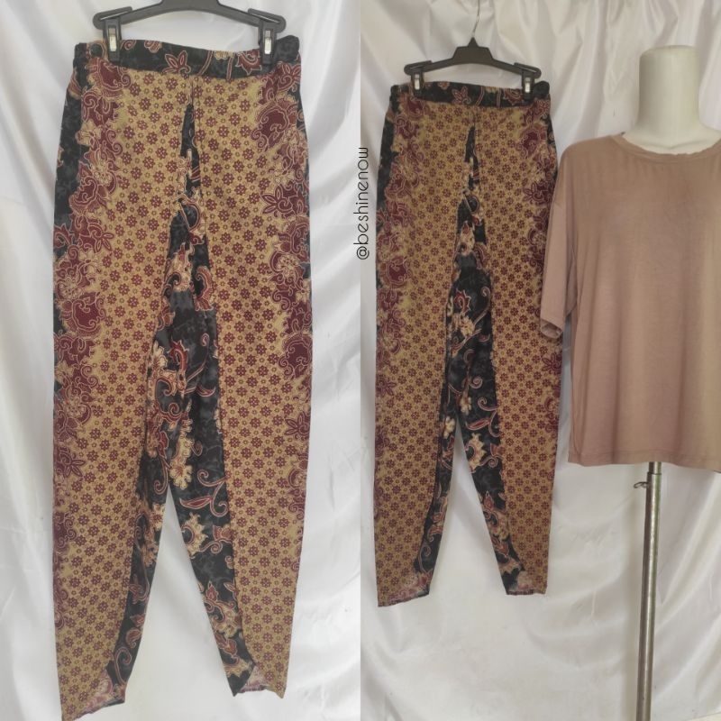 Celana Batik / Celana Kain Batik / Celana Hitam Kain & Batik / Celana Kain Hitam & Batik / Celana Ke