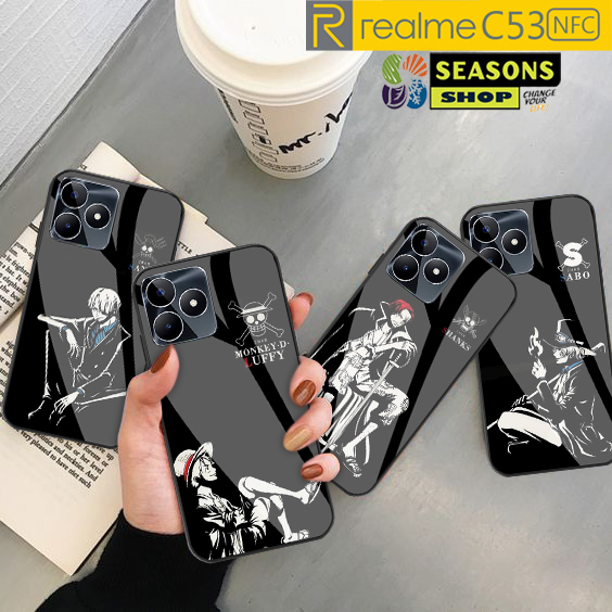 Softcase Realme C53 NFC Terbaru - Softcase kaca Realme C53 - Softcase Glass Glitter Realme C53 - Sof