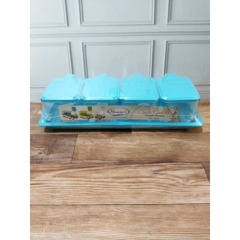 Tempat Bumbu 4 Susun + Tatakan