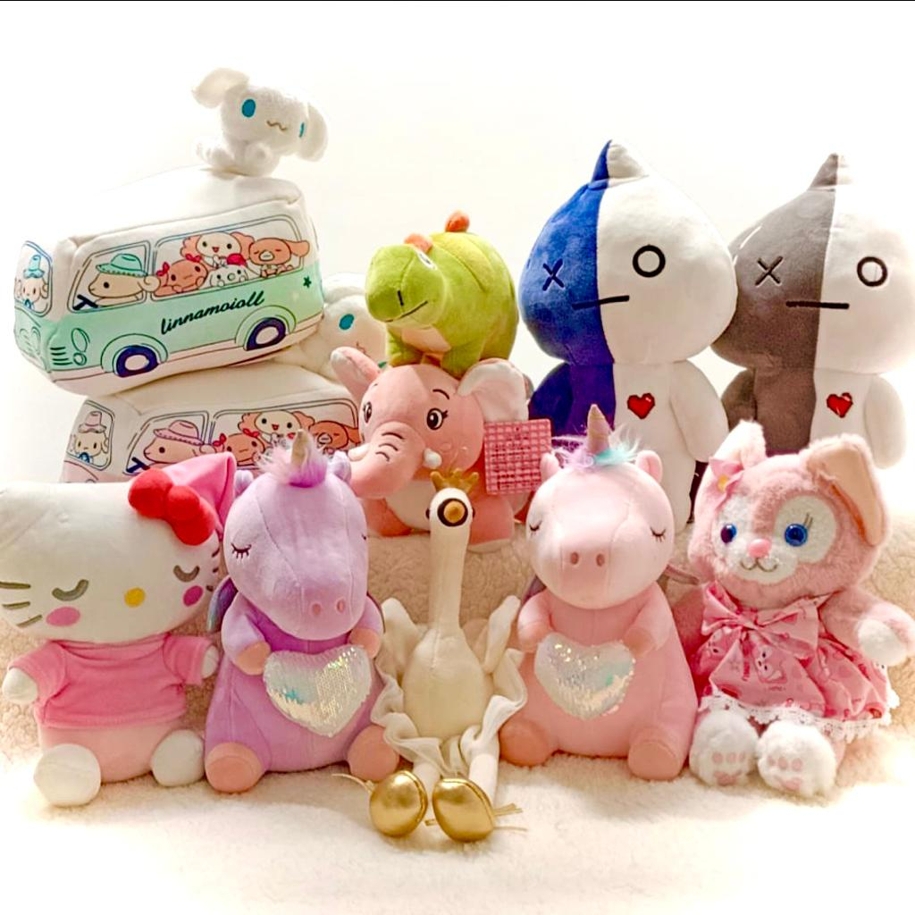 Boneka Penguin Unicorn kartun Bahan Plush Lucu