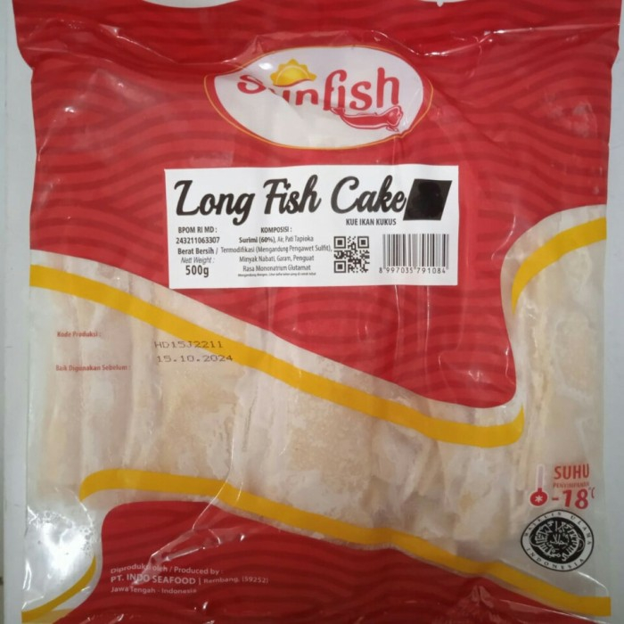 ODENG KOREA SUNFISH 500GR HALAL LONG FISH CAKE