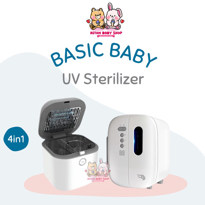 Basic Baby UV Sterilizer Box &amp; Basic Baby Cabinet UV Sterilizer Multifunction Sterilizer Alat Steril Botol Susu