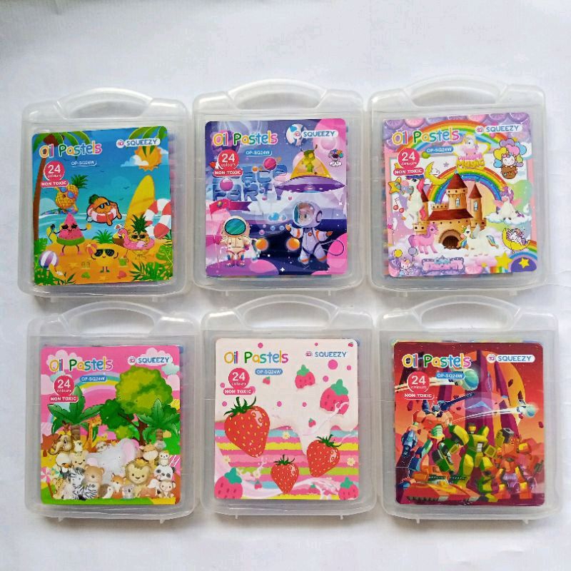 

CRAYON SQUEEZY MURAH 24 WARNA / CRAYON CANDY / OIL PASTEL