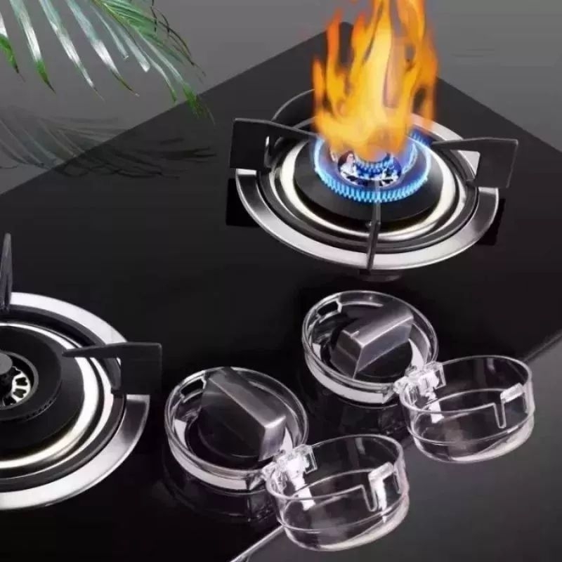 SR - Penutup KNOB Kompor Gas Universal / Cover tutup KNOB Gas Kompor / Alat Pelindung Kompor Gas Tan