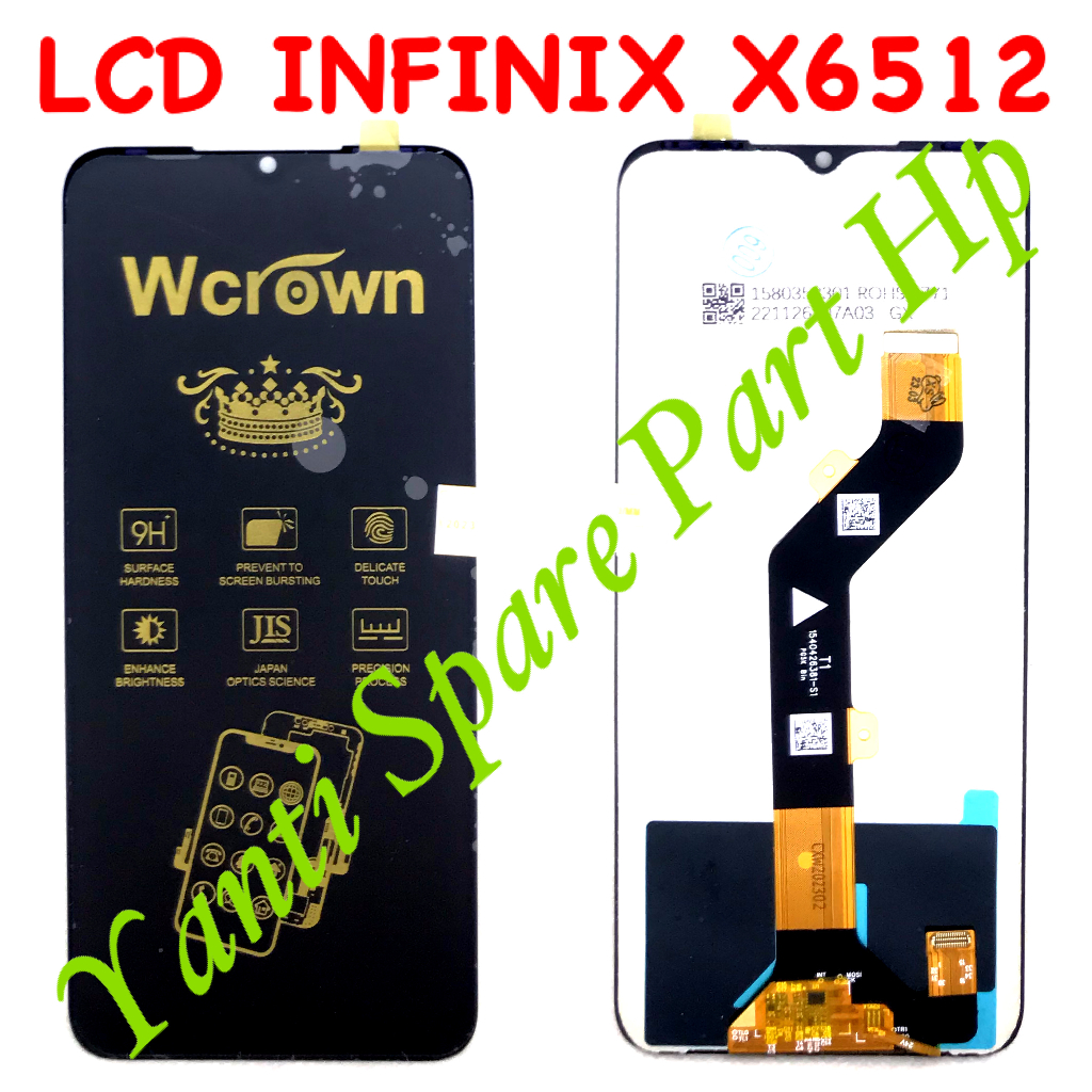 Lcd Touchscreen Infinix Hot 12i Smart 6 HD X6512 X665B Fullset Original Terlaris New