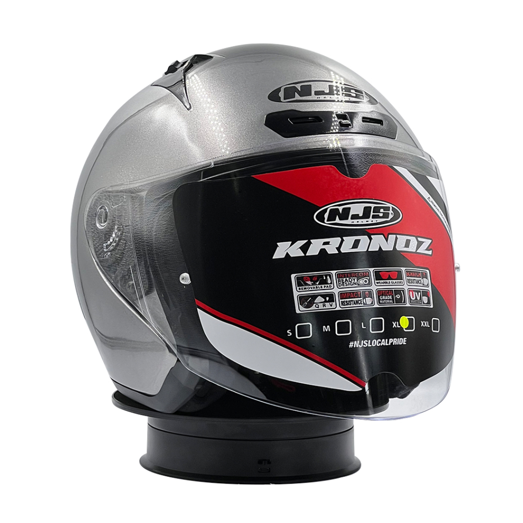 Helm NJS Kronoz Solid Silver Steel