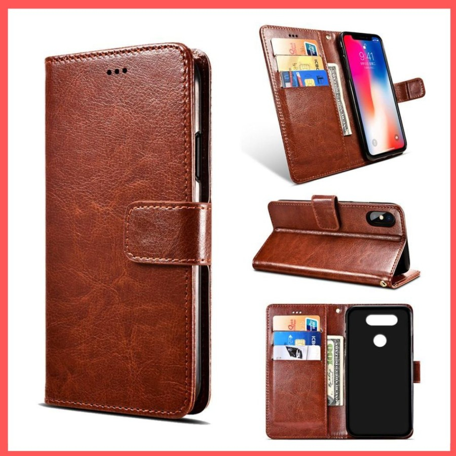 REDMI S2 - REDMI Y2   flip WALLET KULIT premium leather
