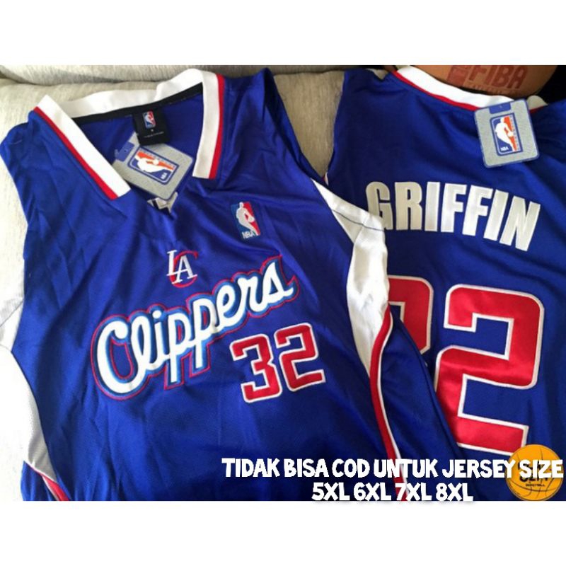 BIG SIZE 5XL 6XL JERSEY BASKET NBA CLIPPERS BLAKE GRIFFIN GRADE ORIGINAL