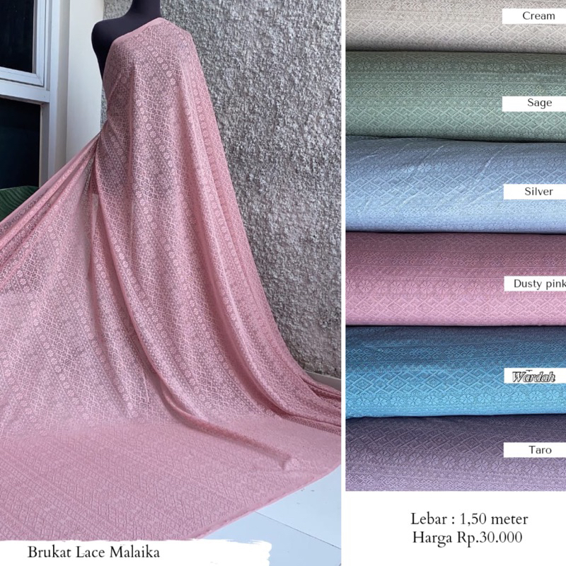 Kain Brokat Lace Brokat Malika Terlaris