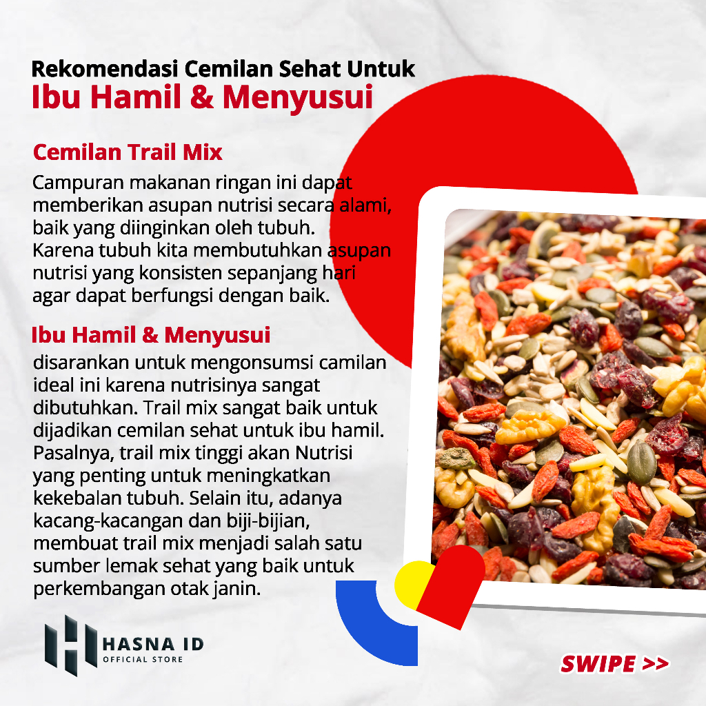 Cemilan Ibu Hamil Trimester 1,2 &amp; 3 Makanan Sehat Bumil - Savior Snack Omega+ Extra WALNUT Spesial dengan HAZELNUT