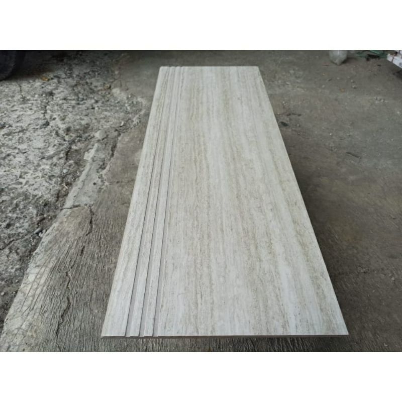 Stepnosing Granit Tangga motif KAYU SERPEGIANTE WHITE 30x100,20x100