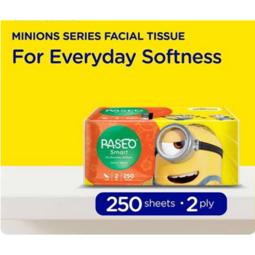 Paseo Smart Facial Tissue Pack 250 Pcs