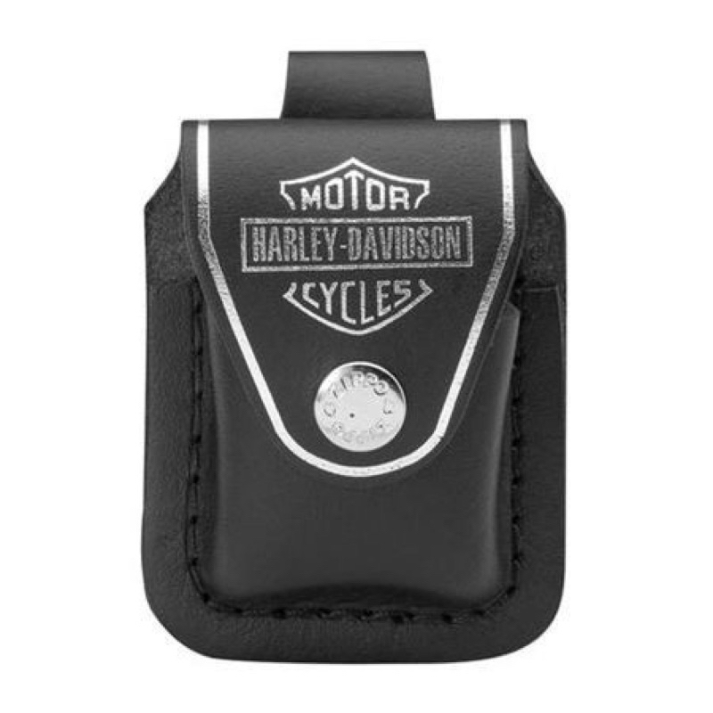 sarung zippo original USA Harley Davidson Clip Black