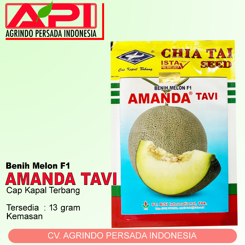 Benih Melon Amanda Tavi Cap Kapal Terbang 100% ORIGINAL BERGARANSI | Benih Amanda Tavi stok terbatas