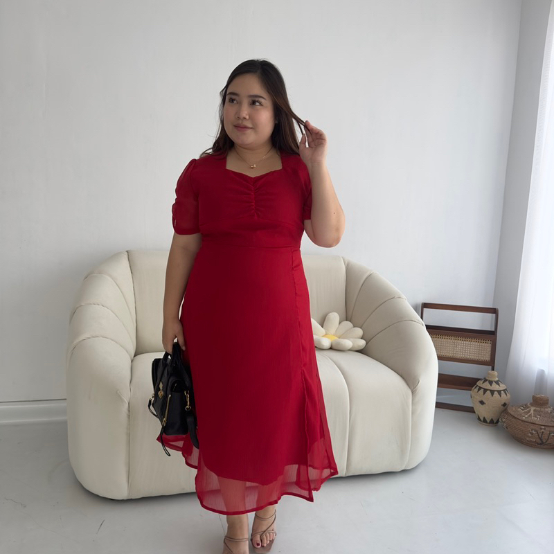 [ LittleBigCloth ] Aera Midi Dress // Dress Pesta Dress Bigsize Dress Formal